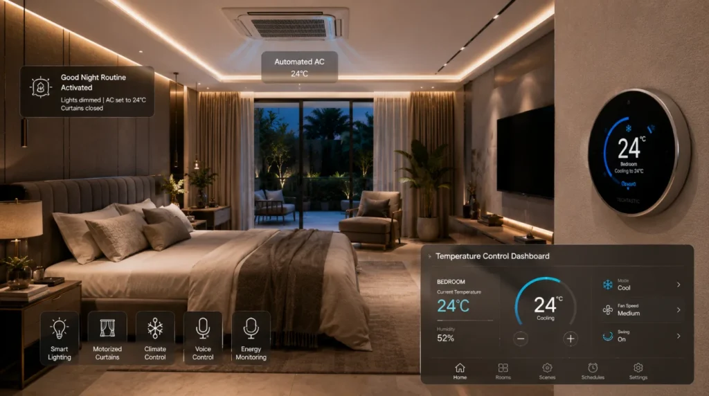 Home automation ideas using smart AC and thermostat automation to improve comfort and reduce energy usage