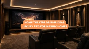 Luxury home theatre design ideas featuring premium seating, cinematic screen, acoustic interiors, and ambient lighting.