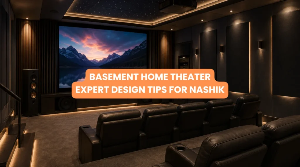 Luxury Basement Home Theater with premium seating, acoustic panels, projector, and immersive lighting