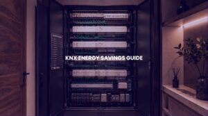 Centralized home automation distribution board panel delivering measurable knx energy savings