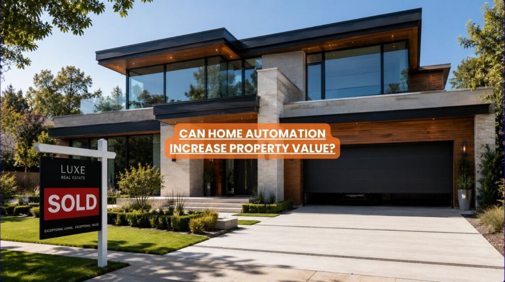 A beautiful modern residential estate showcasing premium real estate appeal and high smart home value