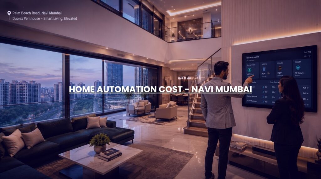 An interior design evaluation to determine the overall home automation cost for a luxury property