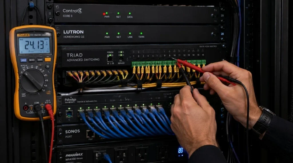 Smart automation control panel under testing to Compare Smart Home Installation Companies