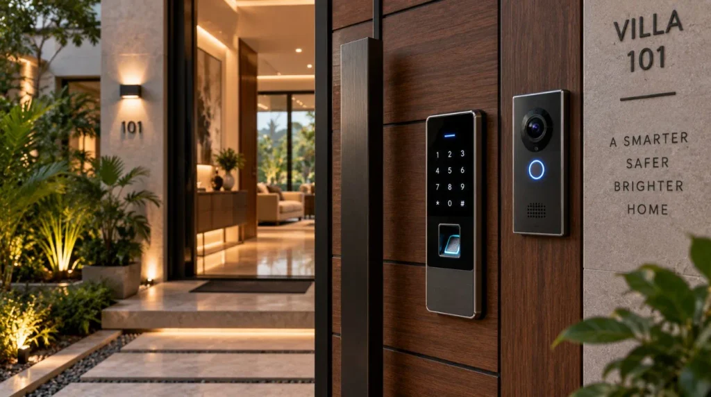 Is Home Automation Good for Resale Value - Integrated smart door lock and video doorbell system